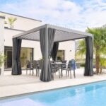 Arcovia Serisi Çift Yönlü Bioklimatik Pergola (Perdeli)